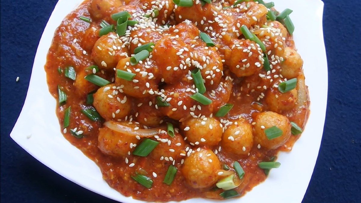 Cá viên sốt cà chua