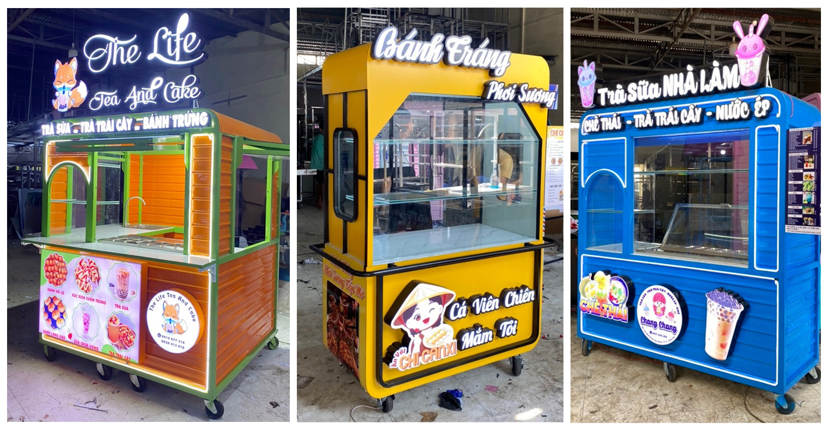 Xe bán cá viên chiên